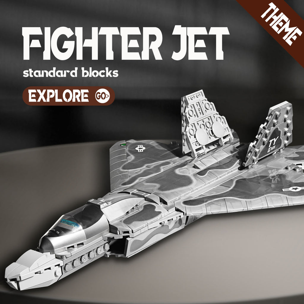 Military Fighter Jet Standard Building Blocks